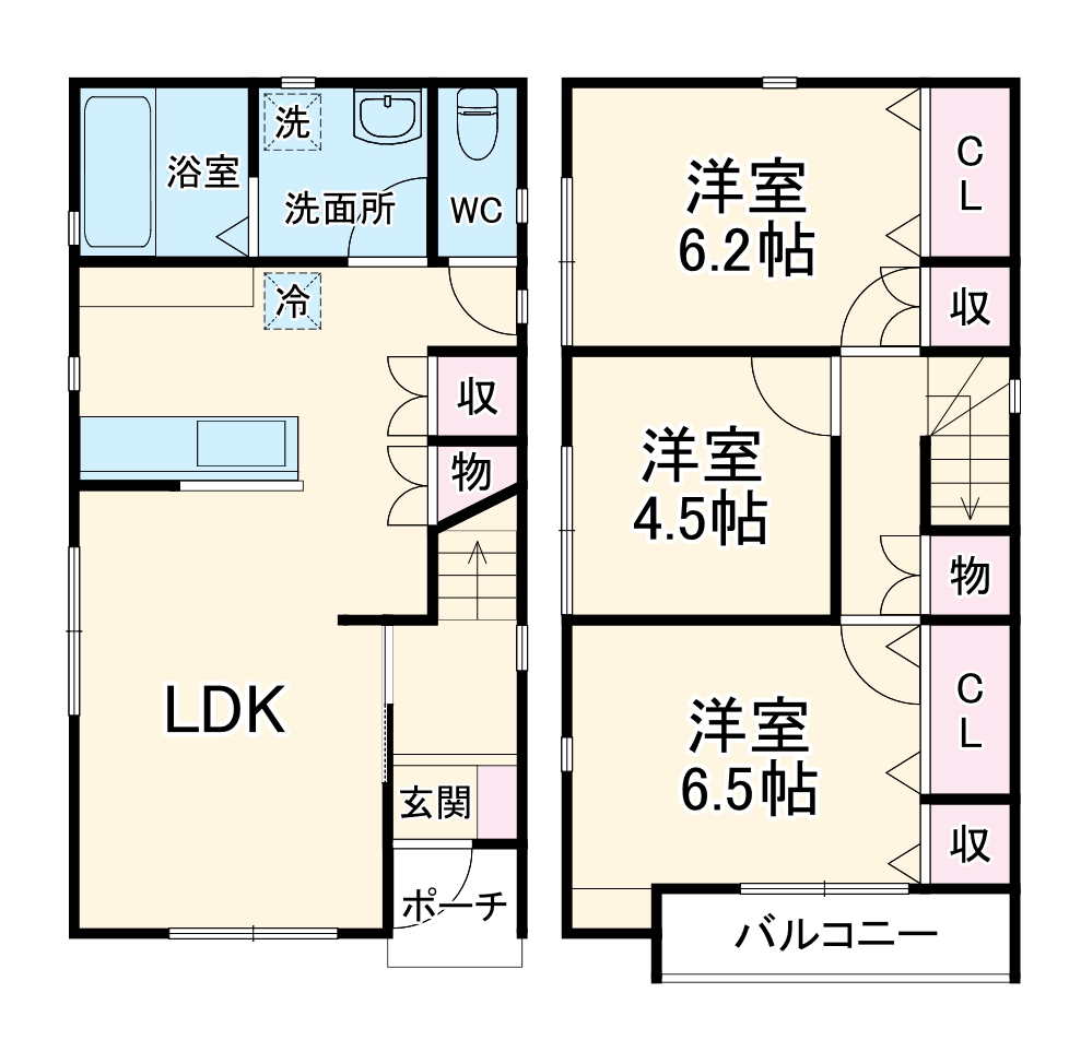 蓮田西新宿ドリームハウスの間取り