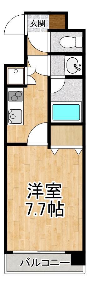 高辻大宮町の完工年月(2026年3月)築の賃貸マンションの間取り