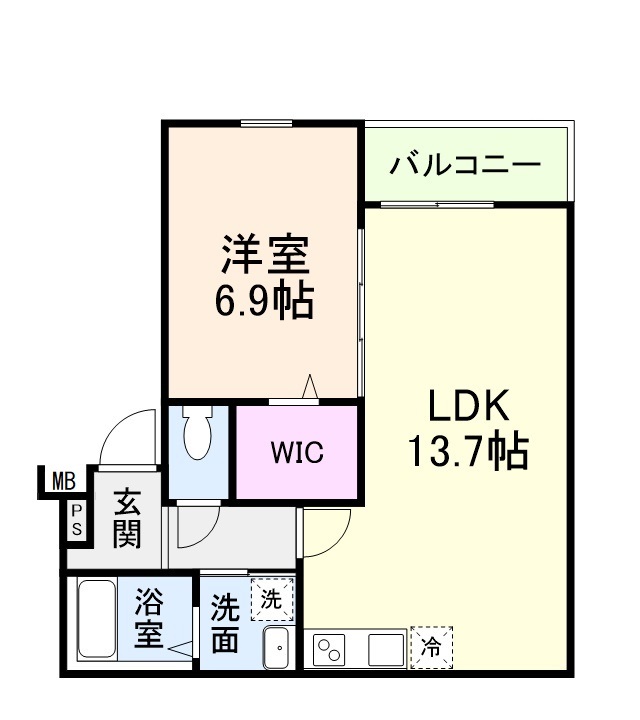 フジパレス寺方の間取り