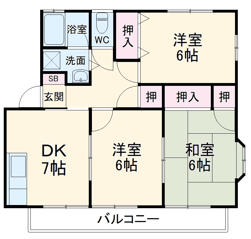 ラ・ファミーユ3の間取り