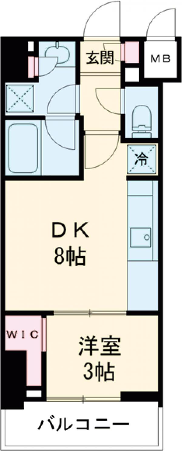 クレストコート北千住レジデンスの間取り