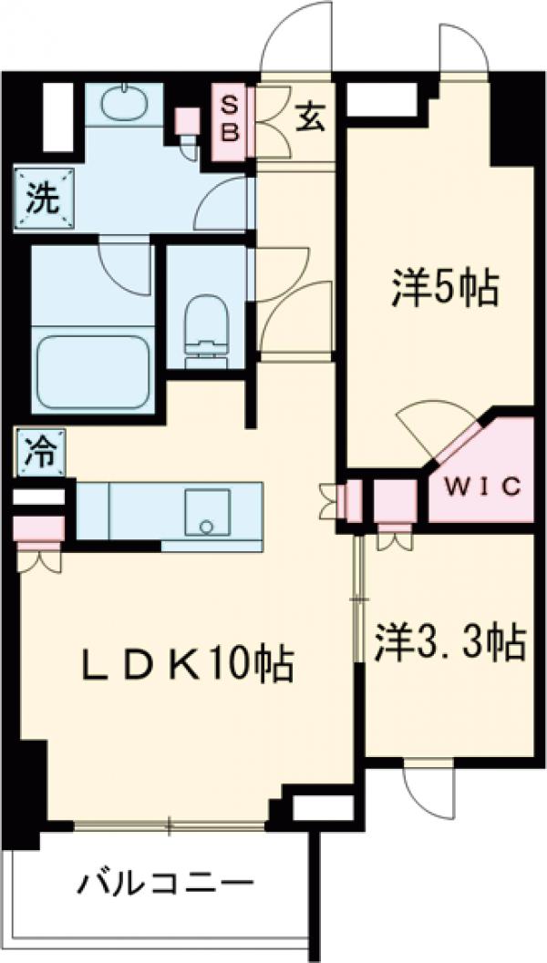 クレストコート北千住レジデンスの間取り