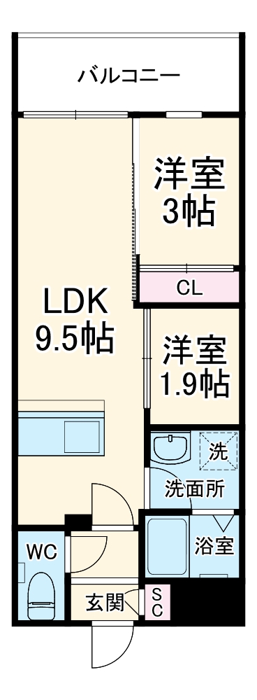 KUZE市川の間取り