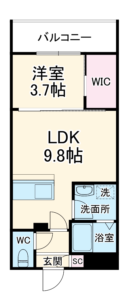 KUZE市川の間取り