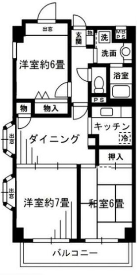 フラットサモアノ・北小金の間取り