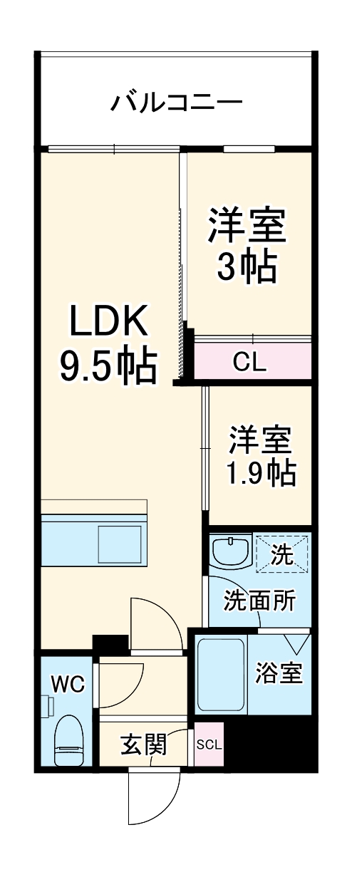 KUZE市川の間取り
