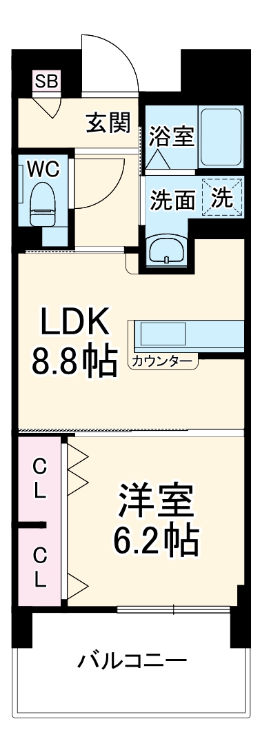 ココドール鳴子の間取り