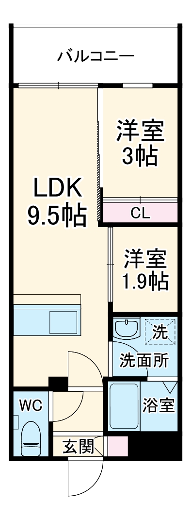 KUZE市川の間取り