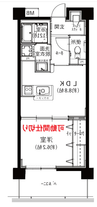 ココドール鳴子の間取り