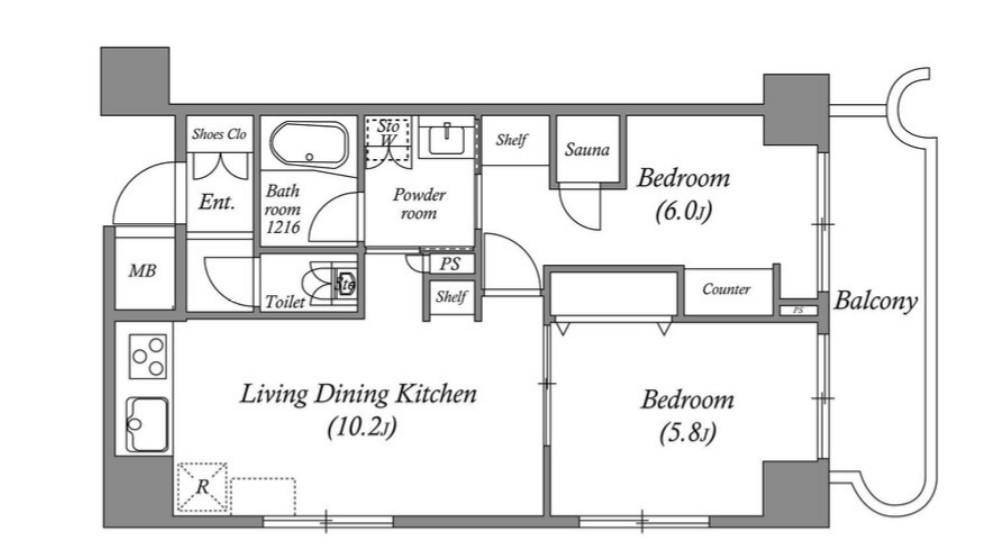 コスモリード大森西の間取り
