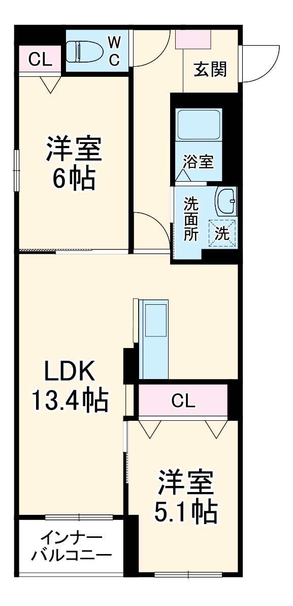 カサブランカの間取り