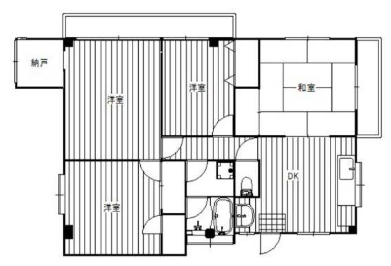 コーポサンライトの間取り