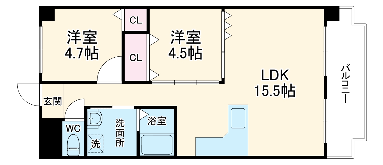 サンハイツ木多の間取り