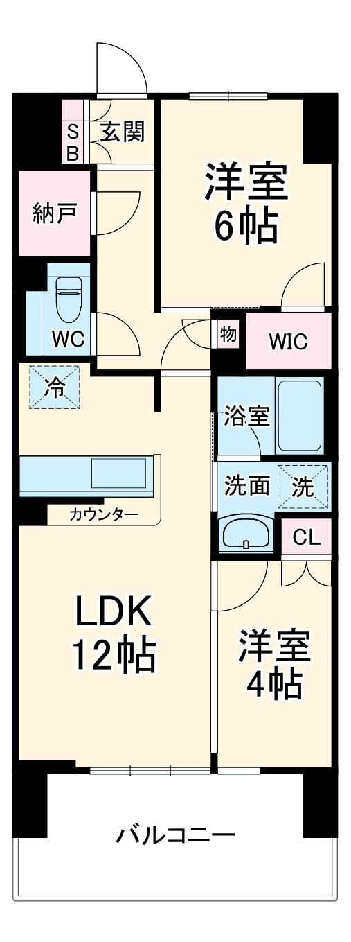プライム川崎の間取り
