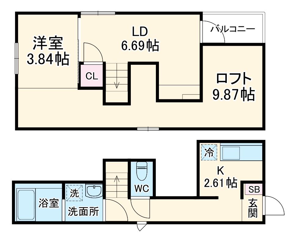 RadIAnce名城公園 S棟の間取り