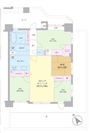 ダイアパレス幕張本郷の間取り