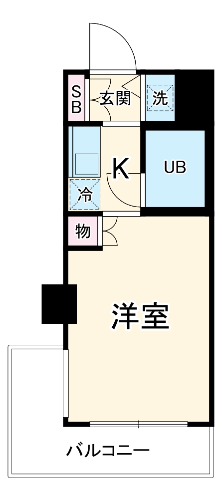 ウィンベルソロ横浜阪東橋1号館の間取り