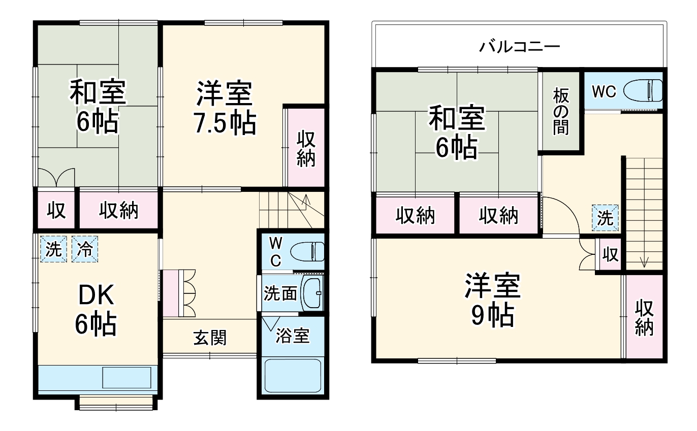伊奈町小室戸建の間取り