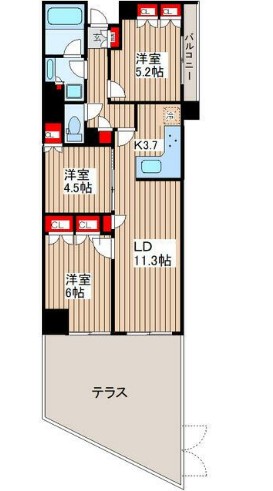 グランドメゾン桜新町の間取り