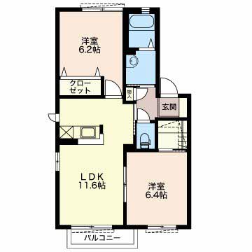 クレールコートの間取り