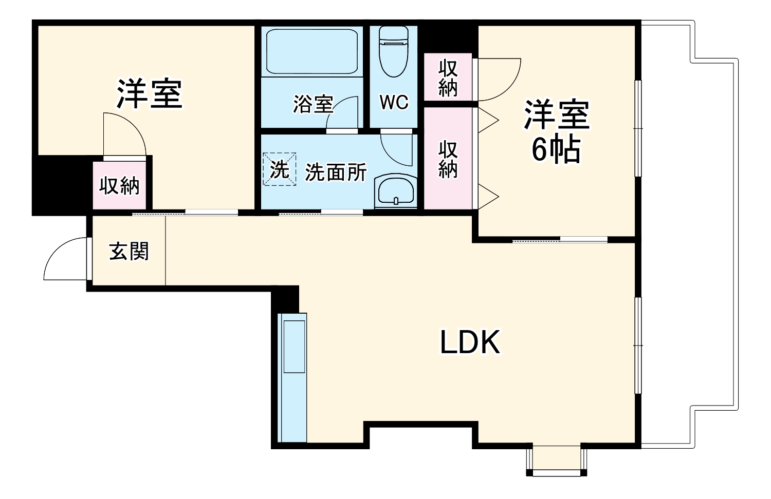 YASUHIRAビルの間取り