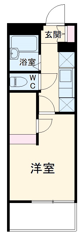 レオパレスMotionBlueの間取り