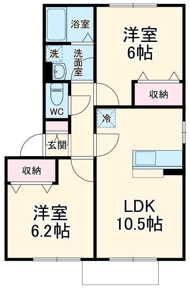 フレアウエストの間取り