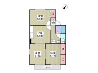コープソフィア Dの間取り