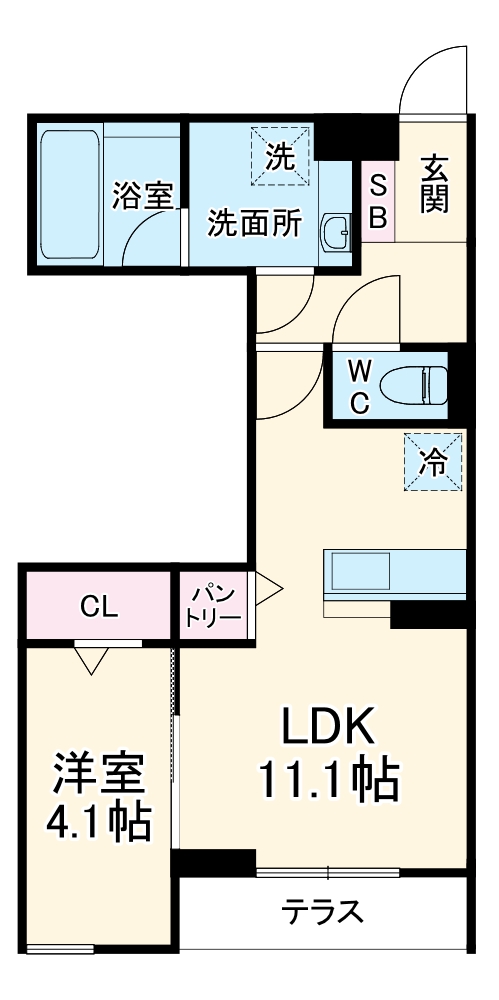 luvita新福寺町の間取り