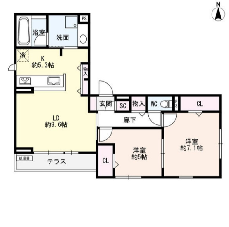 luvita新福寺町の間取り