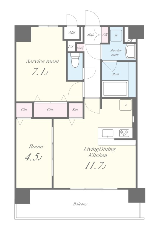 セイワパレス新大阪の間取り