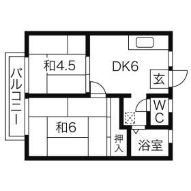 ホワイトハイツ篠崎の間取り
