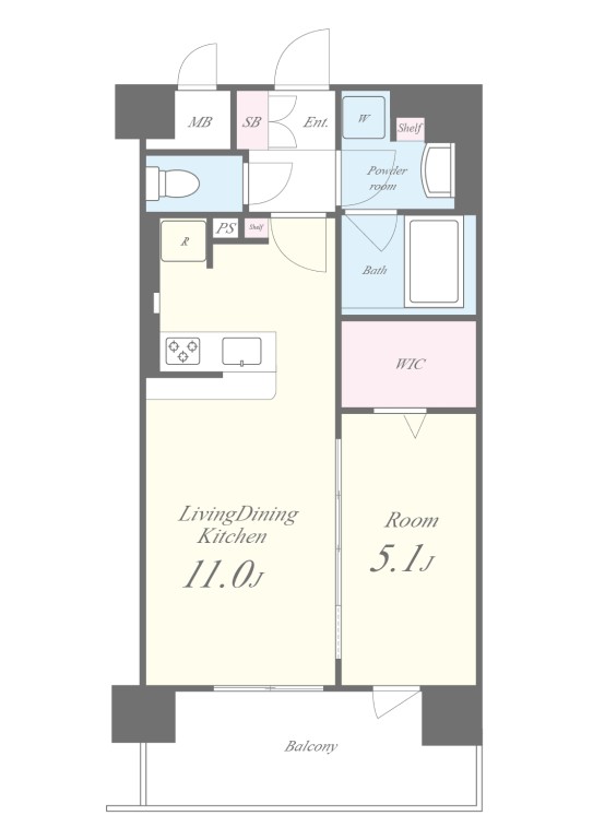 セイワパレス新大阪の間取り