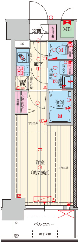 ファーストフィオーレ大阪城ブリオの間取り