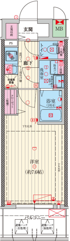 ファーストフィオーレ大阪城ブリオの間取り