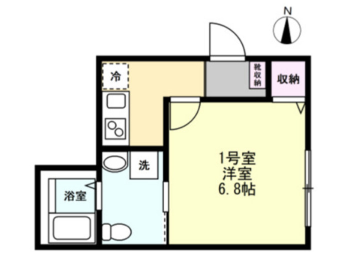 ベイルーム大和の間取り