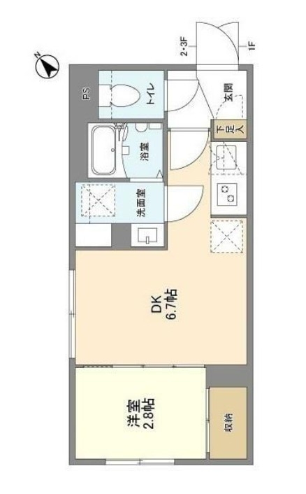 ウェルスクエア洗足の間取り