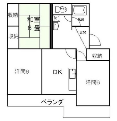 青葉ハイツの間取り