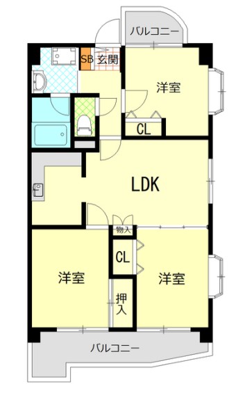 スカイビュー井荻の間取り