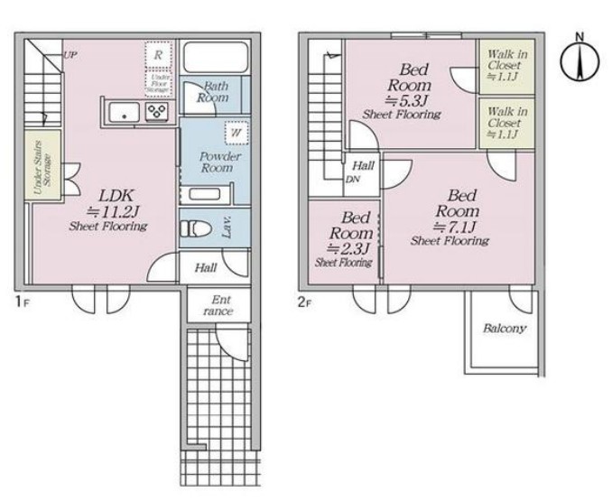 オルキデ蘆花公園六番館の間取り