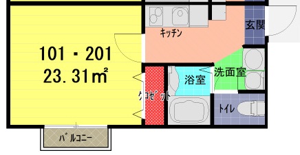 レガーロ的場の間取り