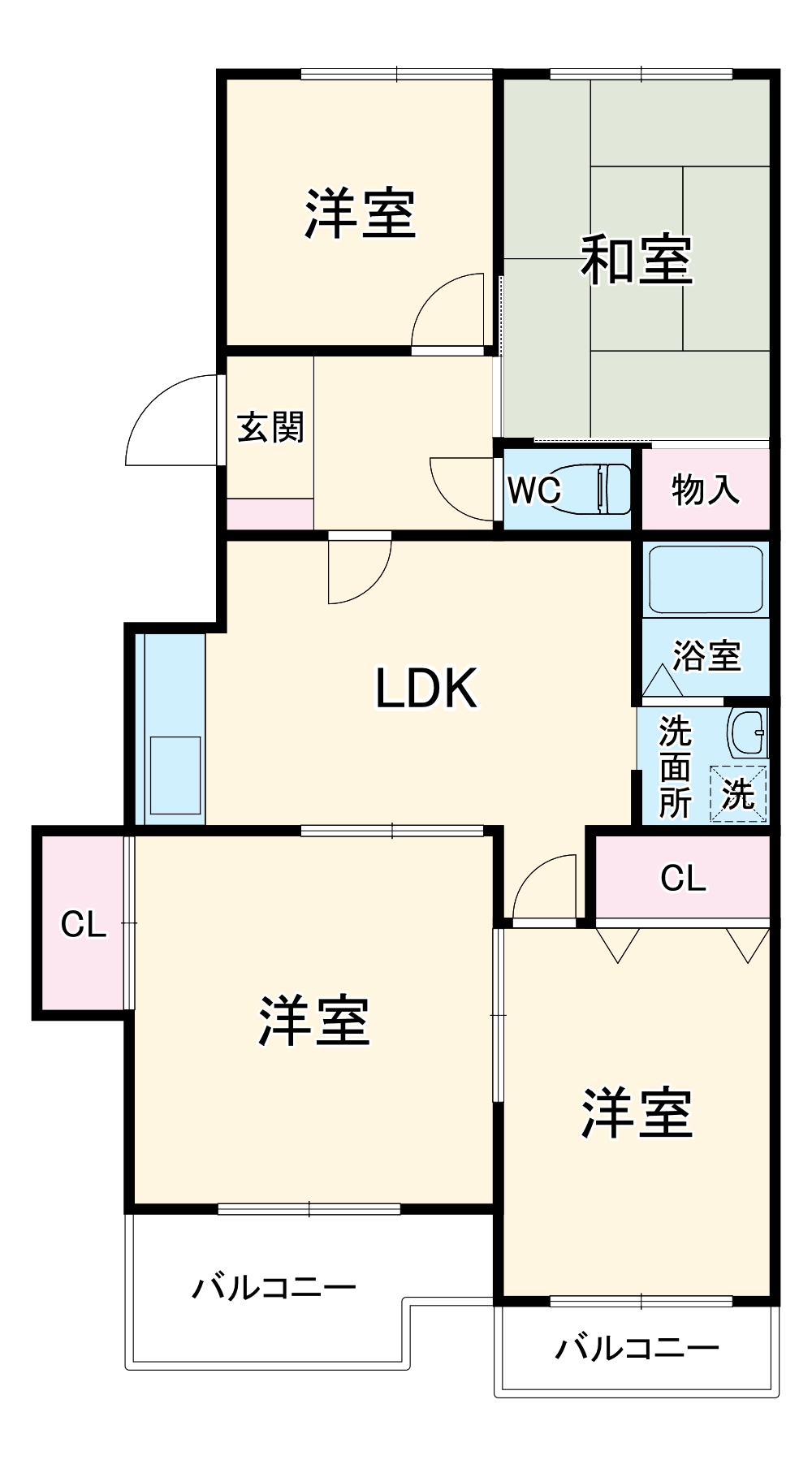 ノーメルやしろの間取り