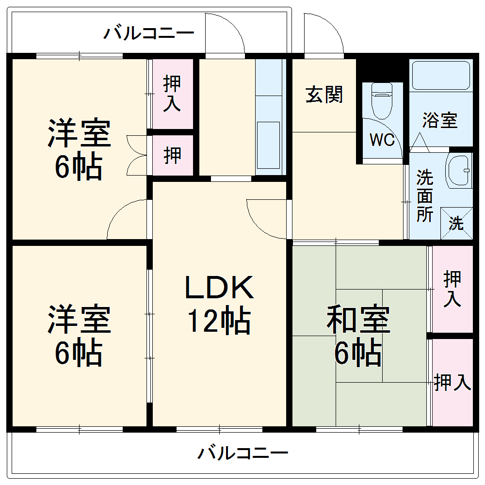 ディアコート貴船の間取り