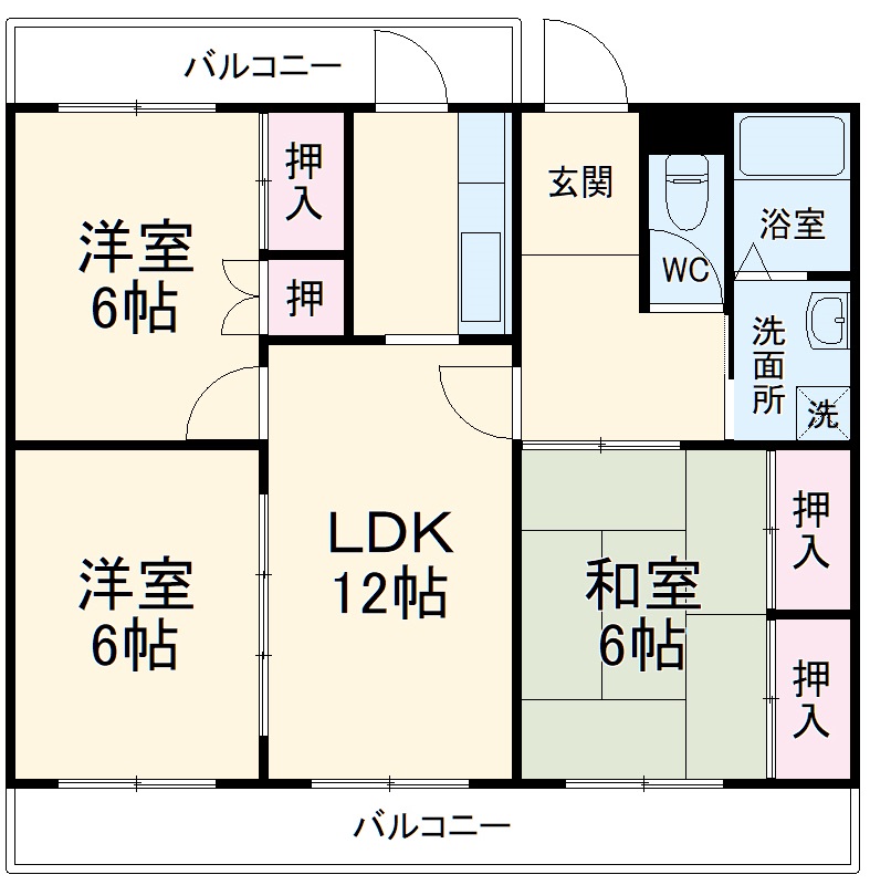 ディアコート貴船の間取り