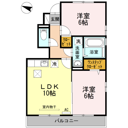 ロイヤルクレスト Ⅲの間取り