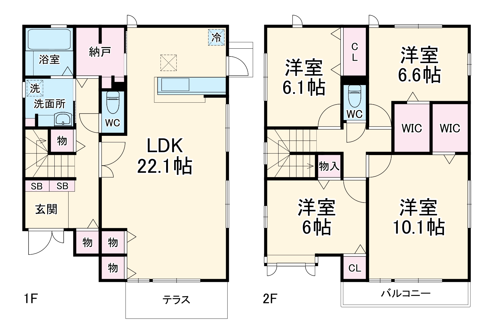 桂坂タウンDの間取り