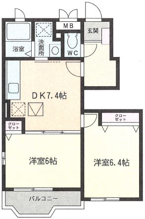 フローストⅣの間取り