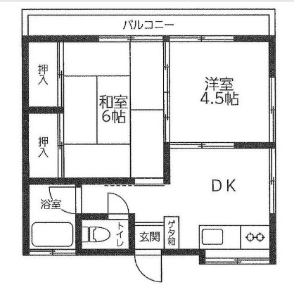 宮地ハイツの間取り