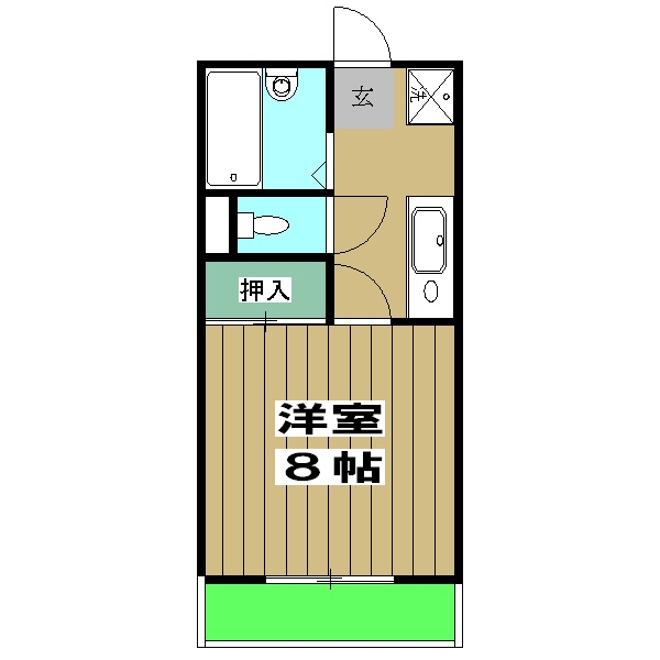 フラットKSRの間取り