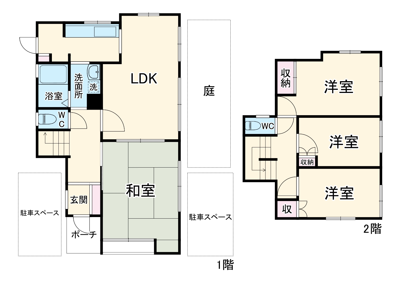 西橋本1丁目貸戸建の間取り